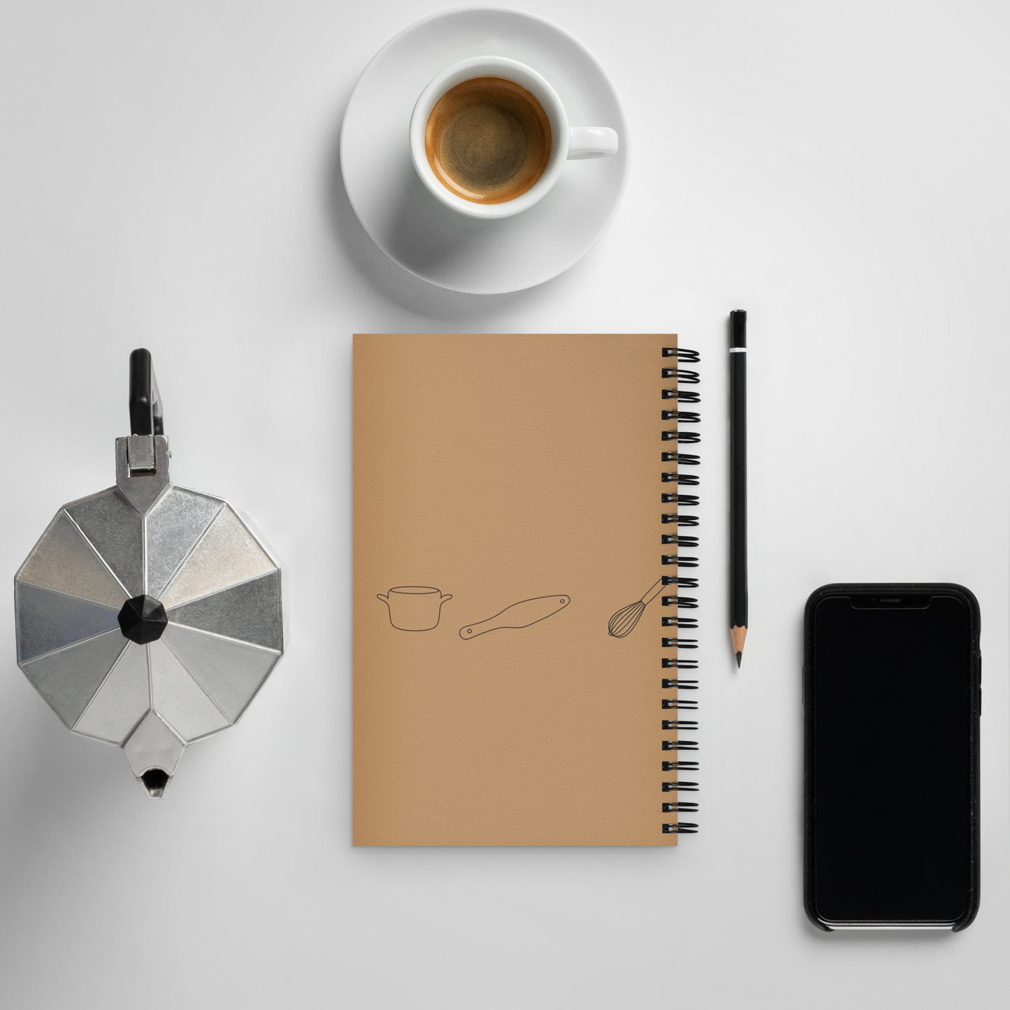 Rustic Kitchen Tools | Spiral notebook Stationery & Gifts > Notebooks & Journals ZomaModa