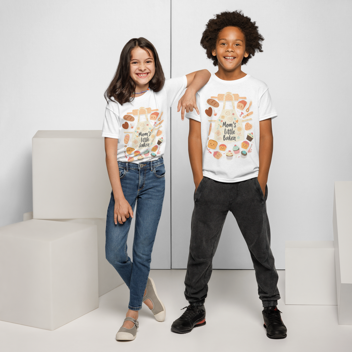 Mom’s Little Baker V2 | Youth t-shirt Apparel > Kids' T-Shirts ZomaModa