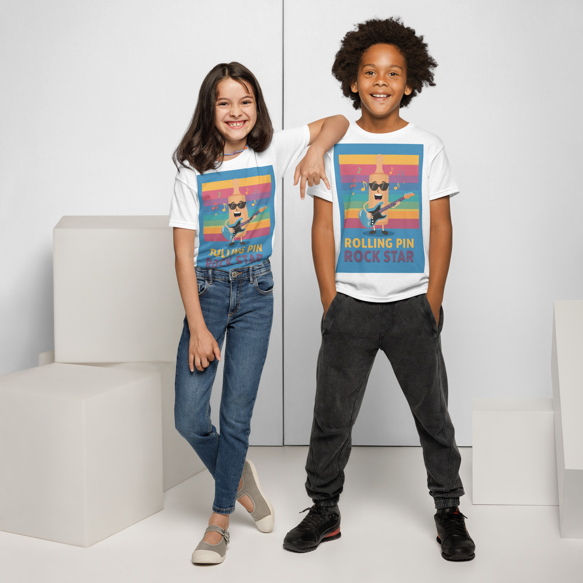 Rolling Pin Rock Star V4 | Youth t-shirt Apparel > Kids' T-Shirts ZomaModa