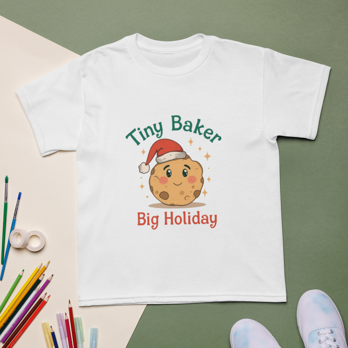 Tiny Baker Holiday V4 | Kids T-Shirt Apparel > Kids' T-Shirts ZomaModa