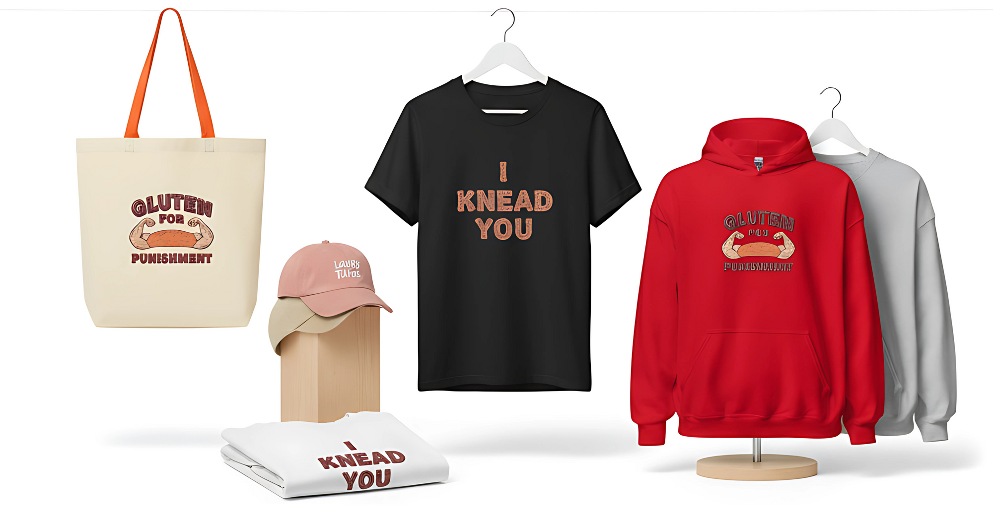 Minimalist baking-inspired apparel, accessories & decor.