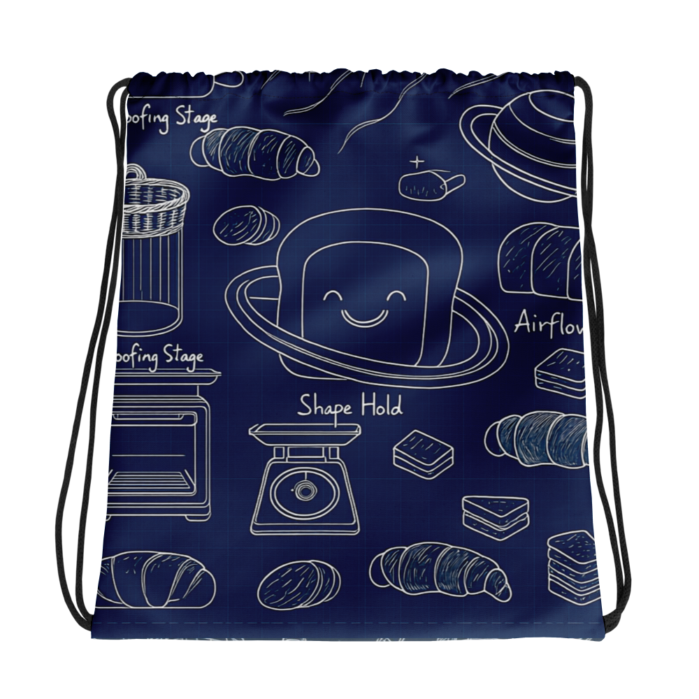 Bakery Blueprint | Drawstring bag Bags & Accessories > Drawstring Bags ZomaModa