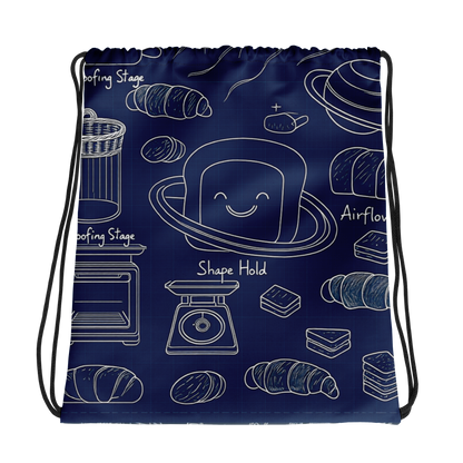Bakery Blueprint | Drawstring bag Bags & Accessories > Drawstring Bags ZomaModa