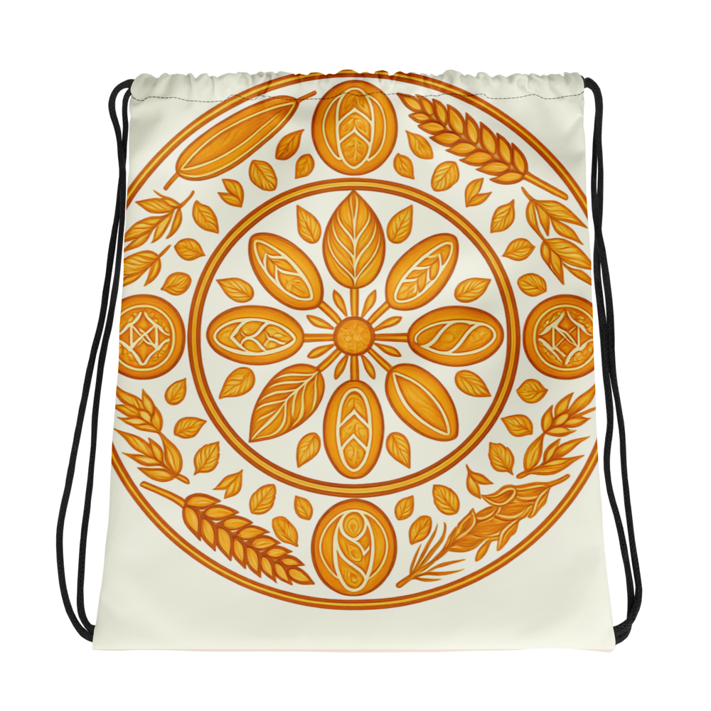 Bread Mandala | Drawstring bag Bags & Accessories > Drawstring Bags ZomaModa