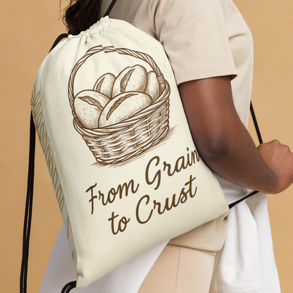 Minimal Wheat Field | Drawstring bag Bags & Accessories > Drawstring Bags ZomaModa