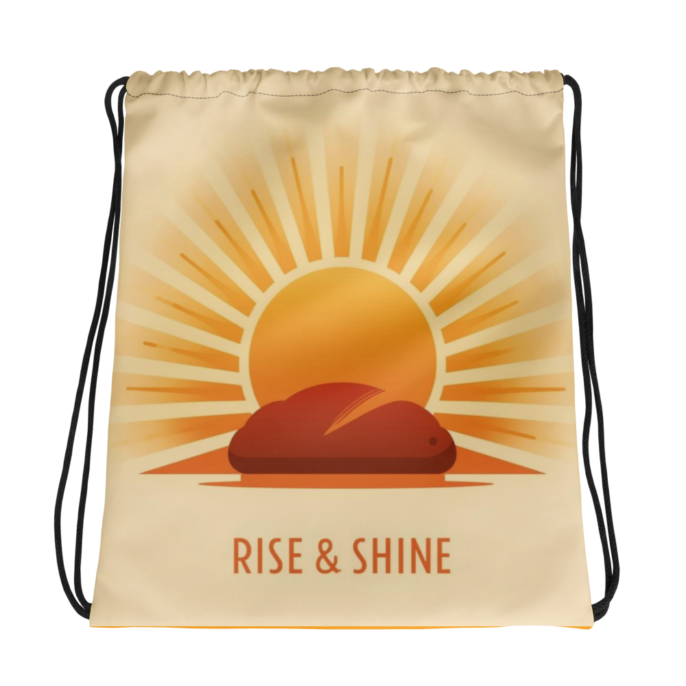 Rise & Shine | Drawstring bag Default Title Bags & Accessories > Drawstring Bags ZomaModa