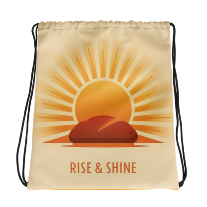 Rise & Shine | Drawstring bag Default Title Bags & Accessories > Drawstring Bags ZomaModa