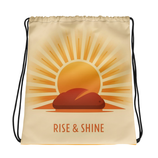 Rise & Shine | Drawstring bag Default Title Bags & Accessories > Drawstring Bags ZomaModa