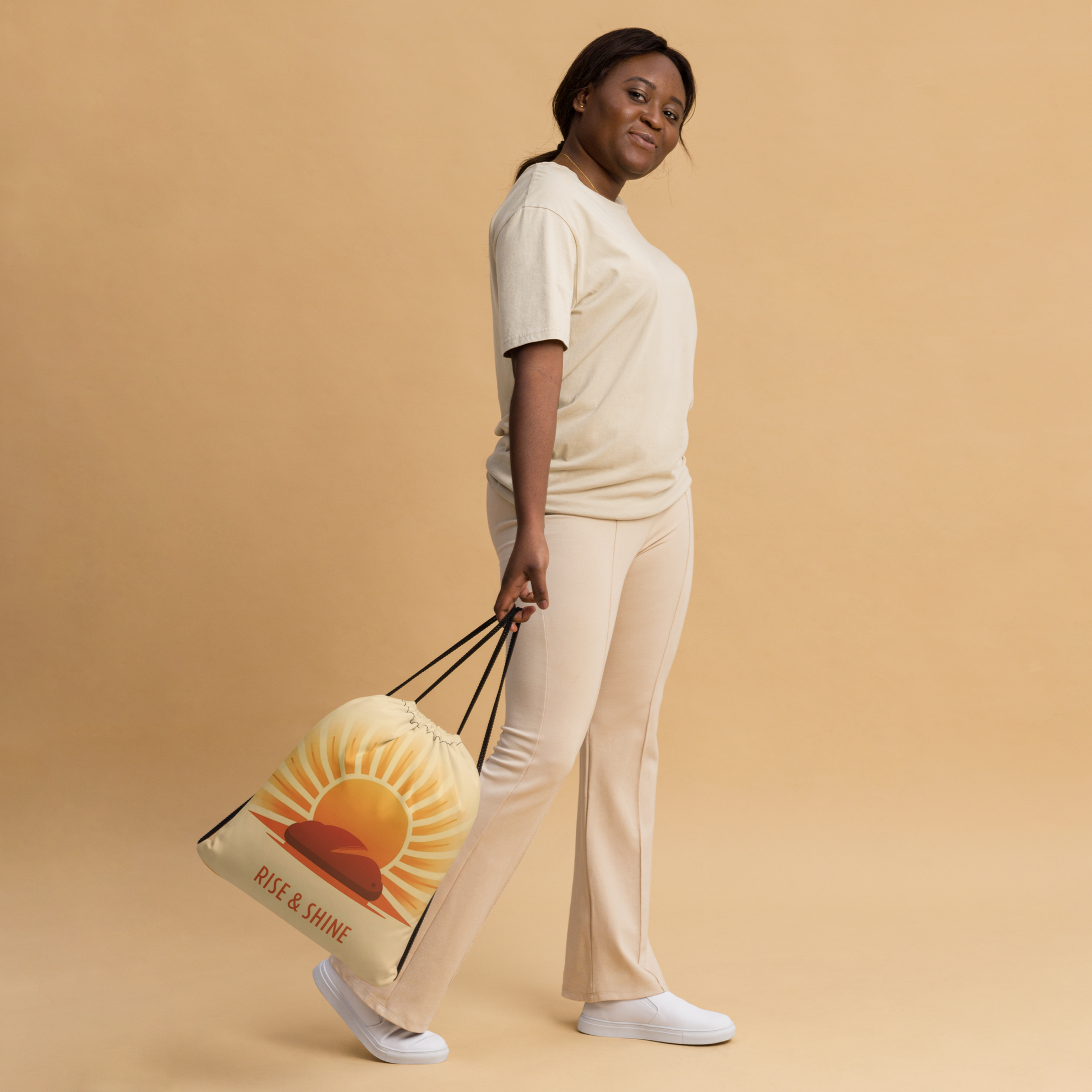 Rise & Shine | Drawstring bag Bags & Accessories > Drawstring Bags ZomaModa