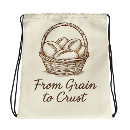 Minimal Wheat Field | Drawstring bag Default Title Bags & Accessories > Drawstring Bags ZomaModa