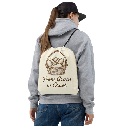 Minimal Wheat Field | Drawstring bag Bags & Accessories > Drawstring Bags ZomaModa