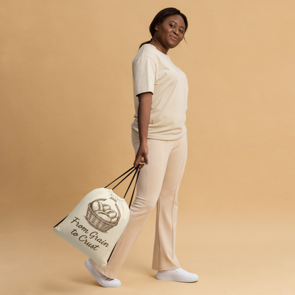 Minimal Wheat Field | Drawstring bag Bags & Accessories > Drawstring Bags ZomaModa