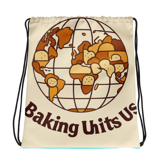Global Bread Map | Drawstring bag Default Title Bags & Accessories > Drawstring Bags ZomaModa