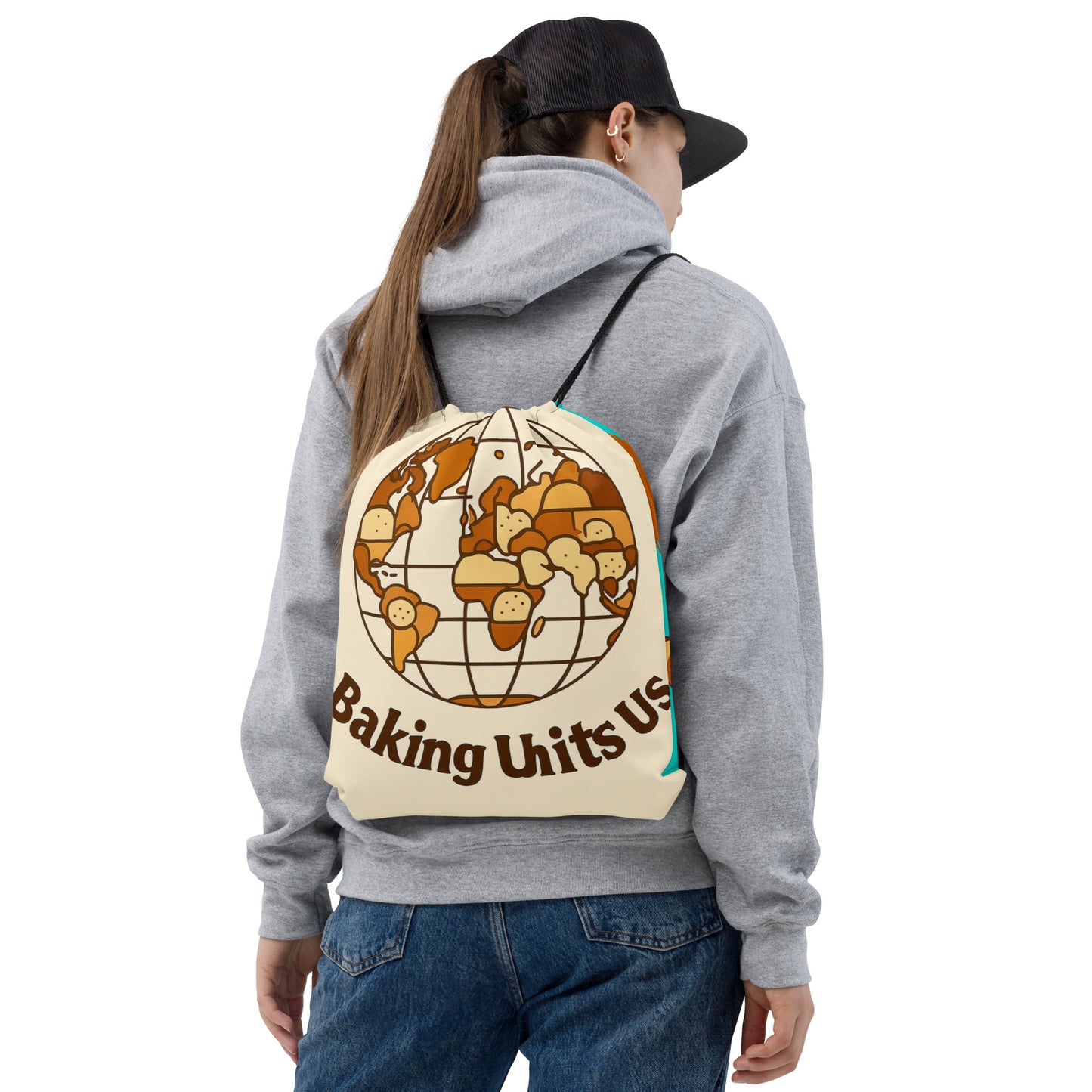 Global Bread Map | Drawstring bag Bags & Accessories > Drawstring Bags ZomaModa