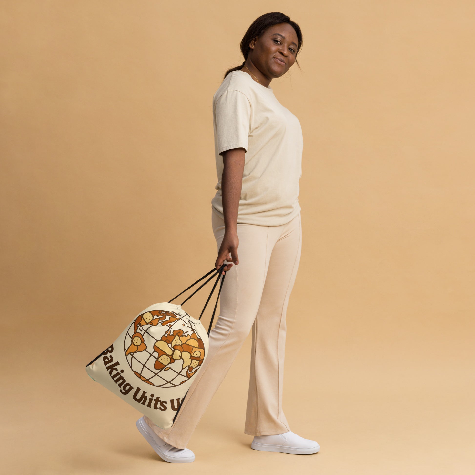 Global Bread Map | Drawstring bag Bags & Accessories > Drawstring Bags ZomaModa