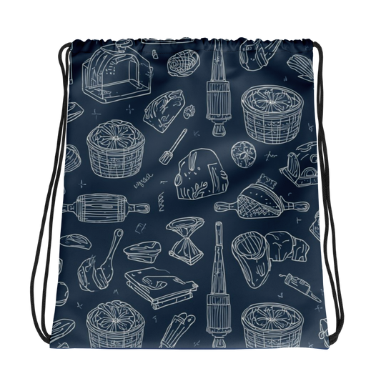 Bakery Blueprint | Drawstring bag Default Title Bags & Accessories > Drawstring Bags ZomaModa