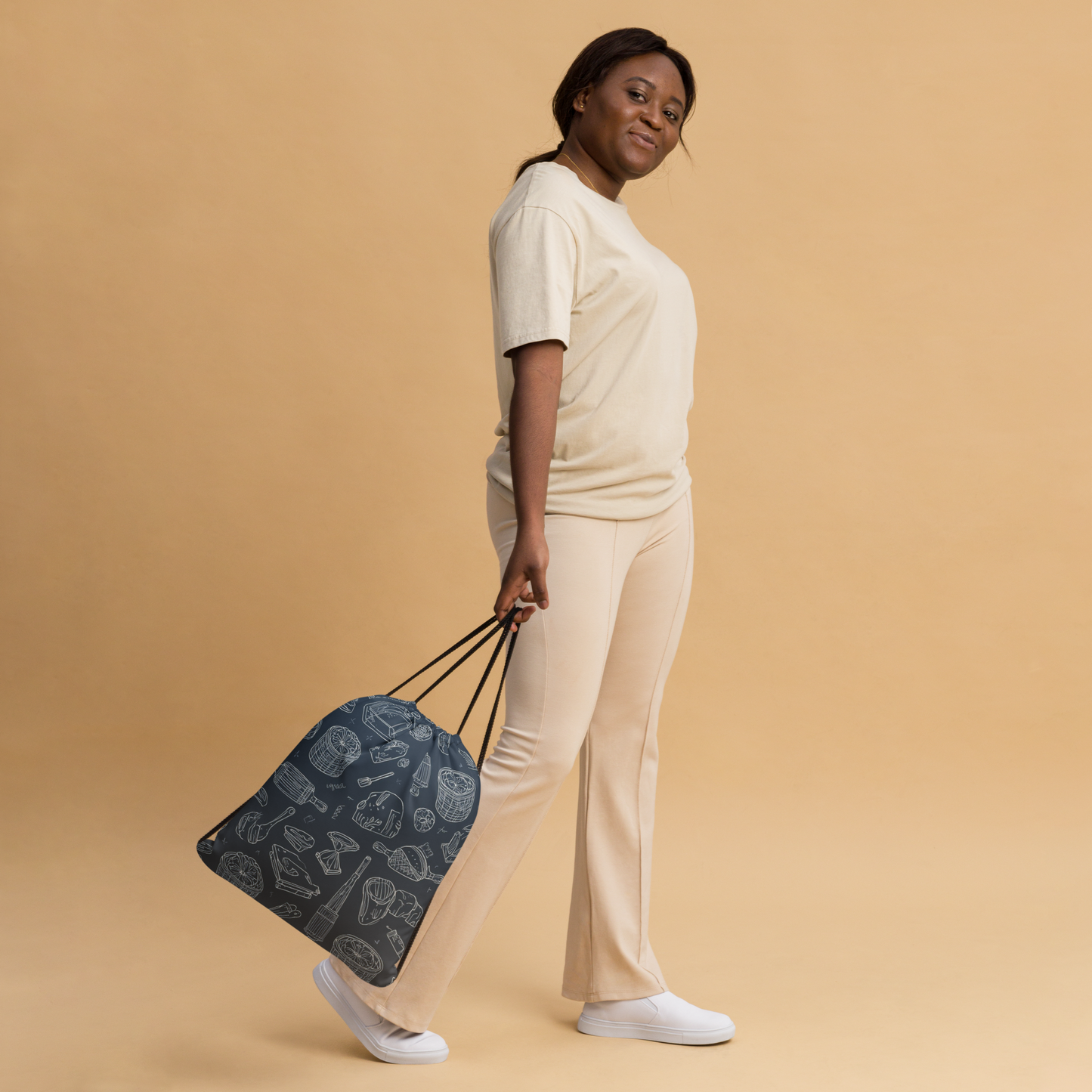 Bakery Blueprint | Drawstring bag Bags & Accessories > Drawstring Bags ZomaModa