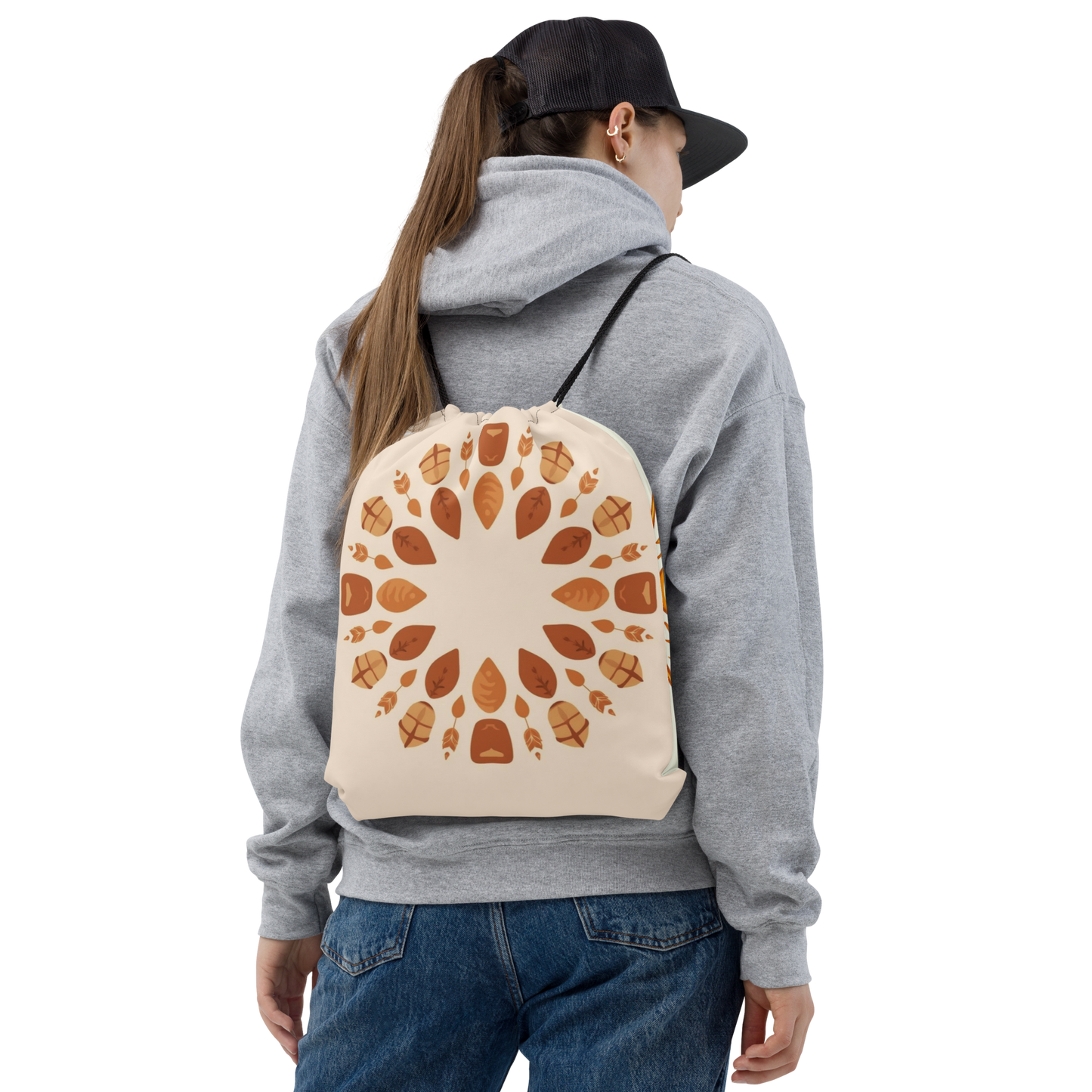 Bread Mandala | Drawstring bag Bags & Accessories > Drawstring Bags ZomaModa