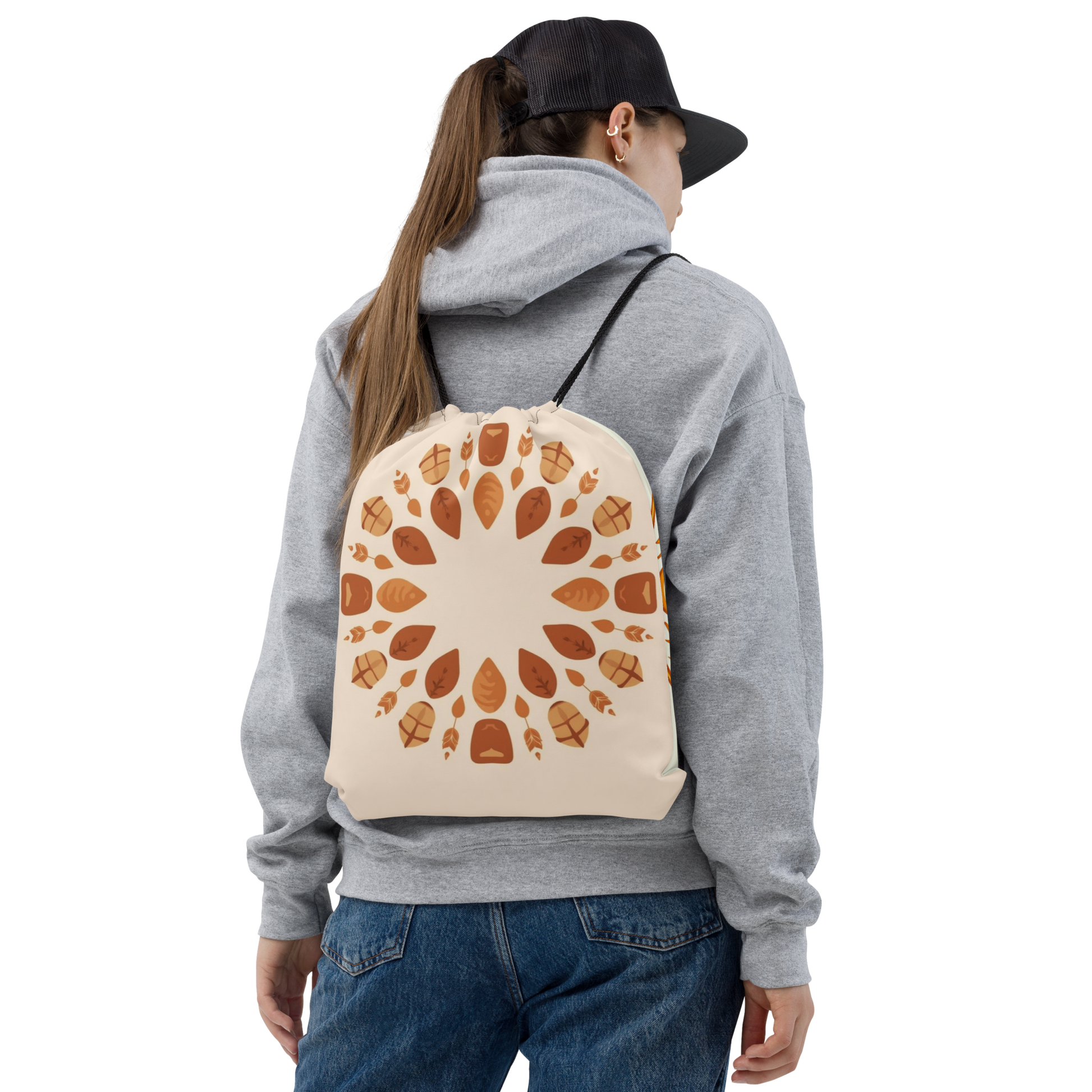 Bread Mandala | Drawstring bag Bags & Accessories > Drawstring Bags ZomaModa