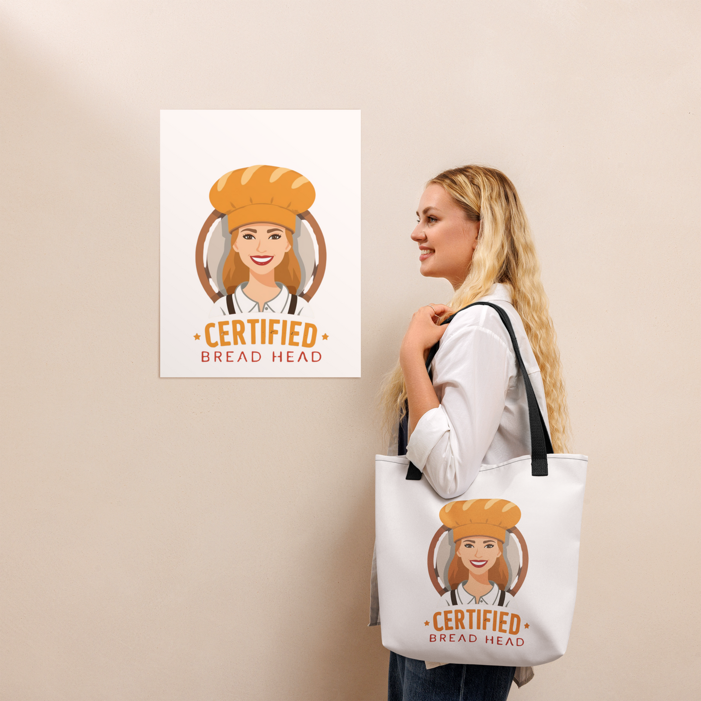 Certified Bread Head | Tote bag Bags & Accessories > Tote Bags ZomaModa