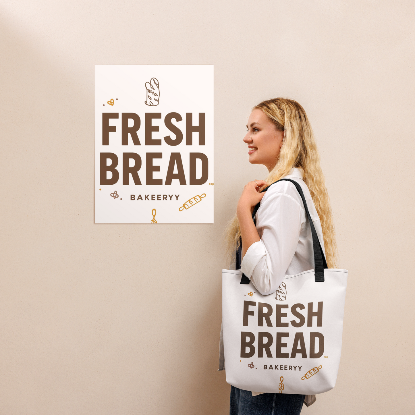Eat Sleep Bake Repeat | Tote bag Bags & Accessories > Tote Bags ZomaModa