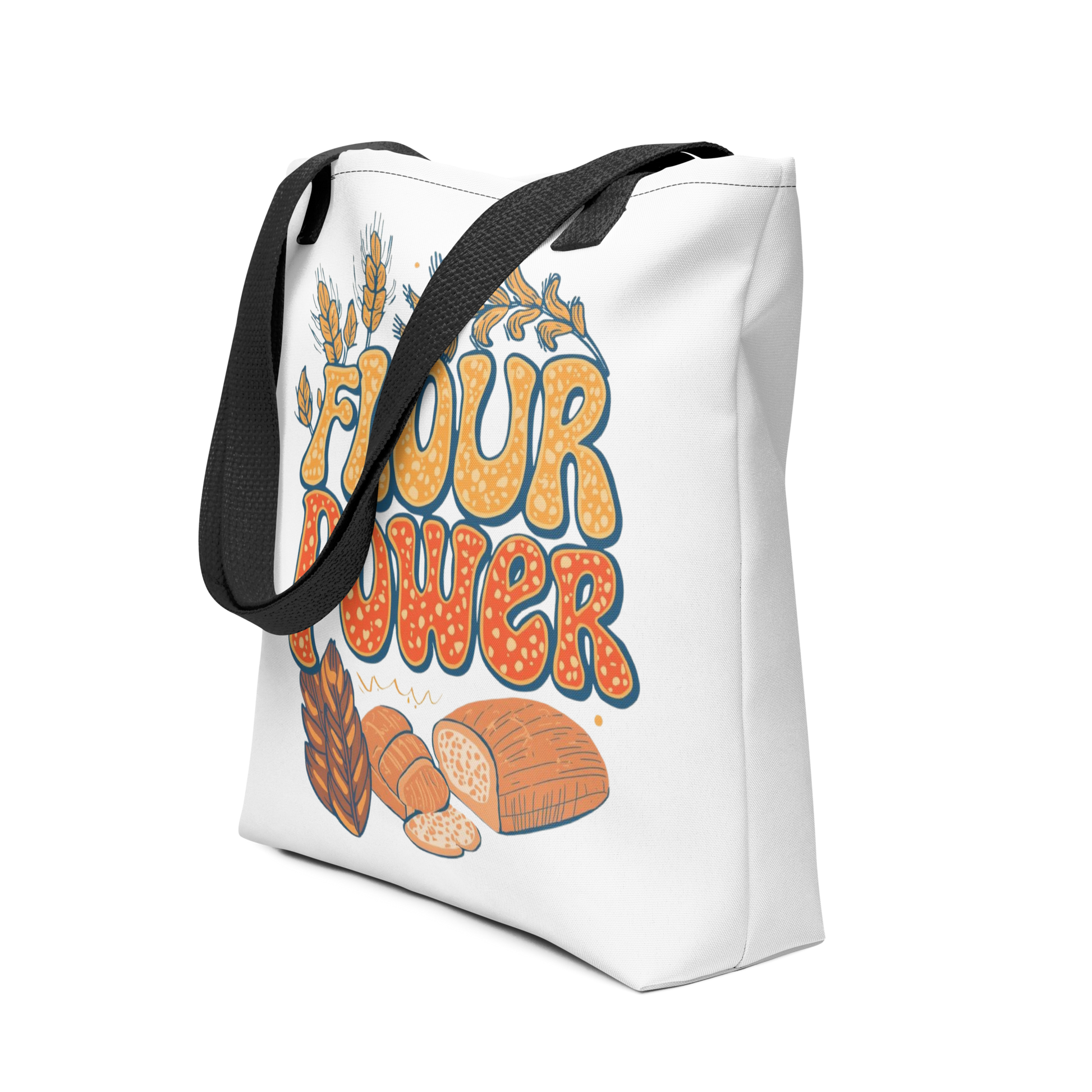 Flour Power | Tote bag Black Bags & Accessories > Tote Bags ZomaModa