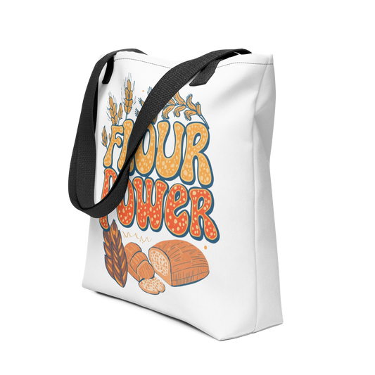 Flour Power | Tote bag Black Bags & Accessories > Tote Bags ZomaModa