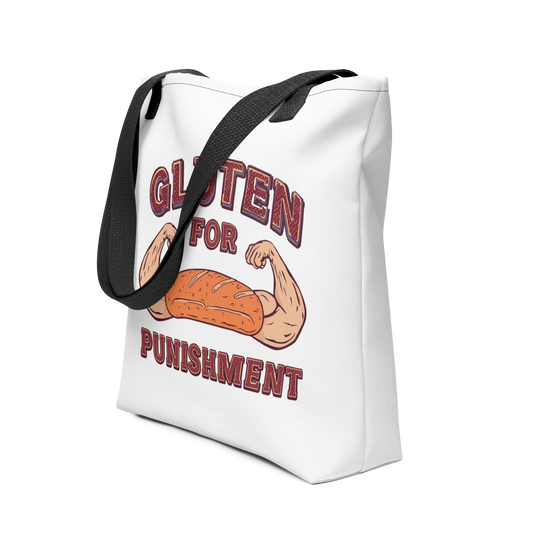 Gluten for Punishment | Tote bag Black Bags & Accessories > Tote Bags ZomaModa