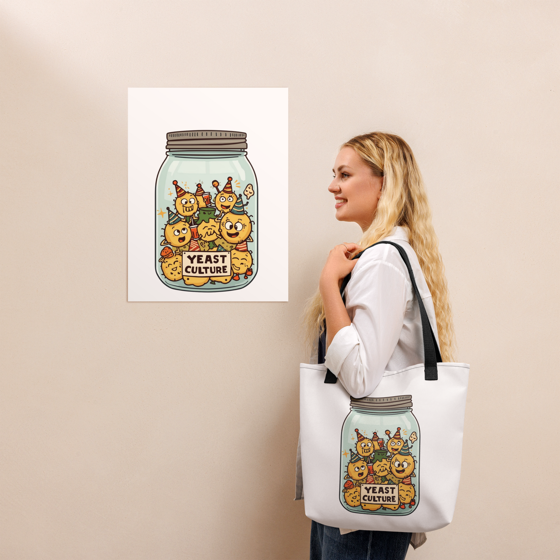 Wild Yeast, Wild Life | Tote bag Bags & Accessories > Tote Bags ZomaModa