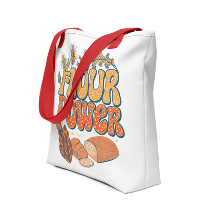 Flour Power | Tote bag Red Bags & Accessories > Tote Bags ZomaModa