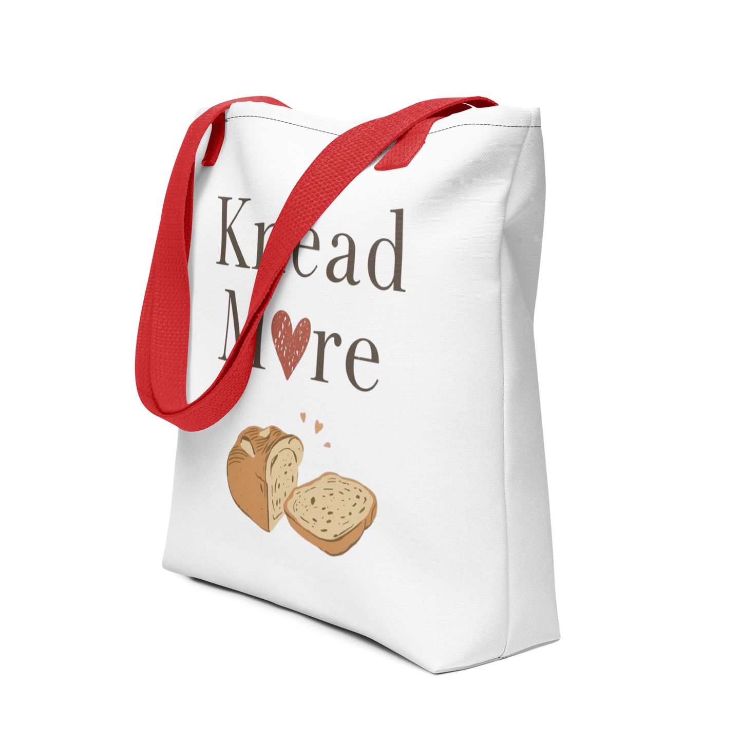 Knead More Love | Tote bag Red Bags & Accessories > Tote Bags ZomaModa