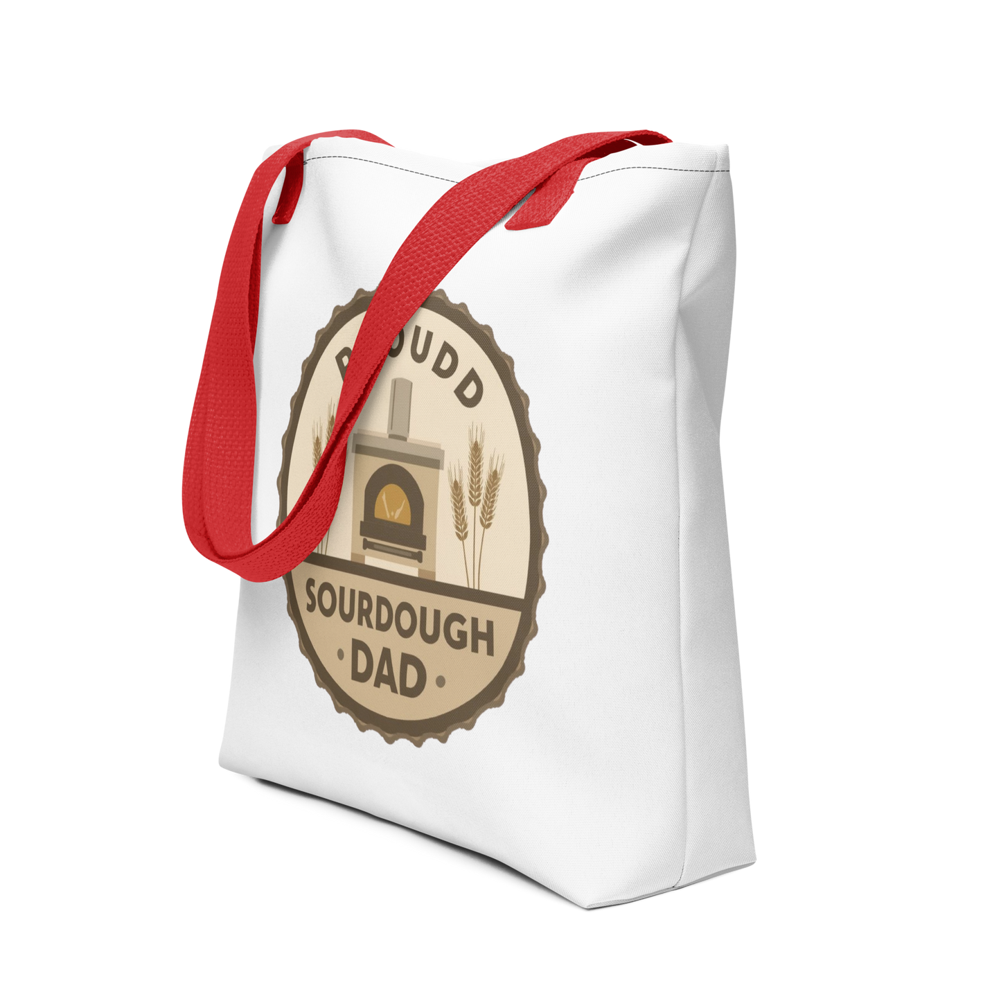Sourdough Dad | Tote bag Red Bags & Accessories > Tote Bags ZomaModa