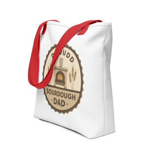 Sourdough Dad | Tote bag Red Bags & Accessories > Tote Bags ZomaModa