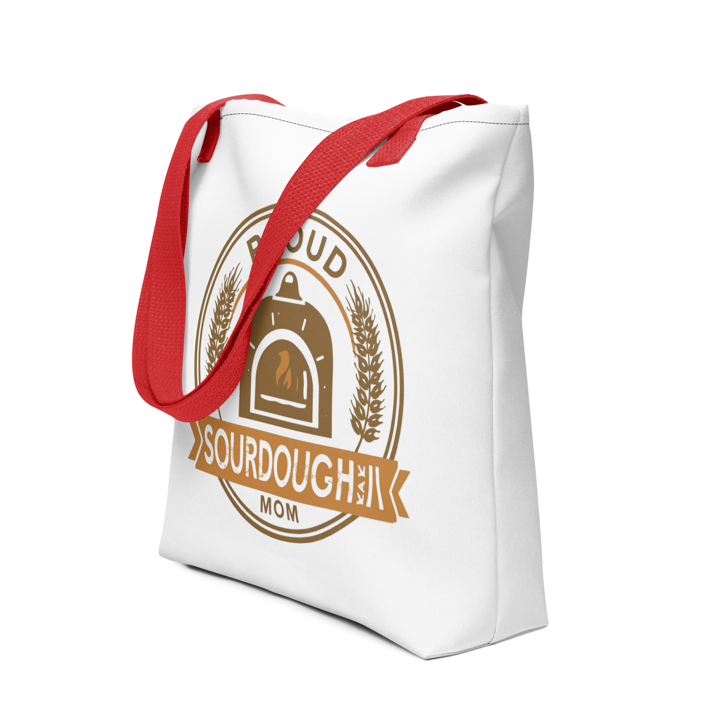 Sourdough Mom | Tote bag Red Bags & Accessories > Tote Bags ZomaModa