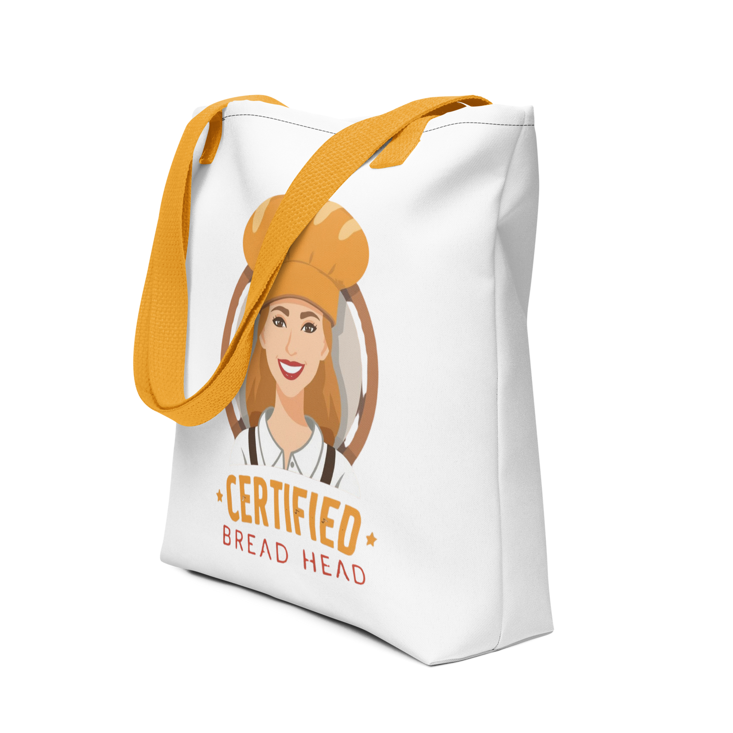 Certified Bread Head | Tote bag Yellow Bags & Accessories > Tote Bags ZomaModa