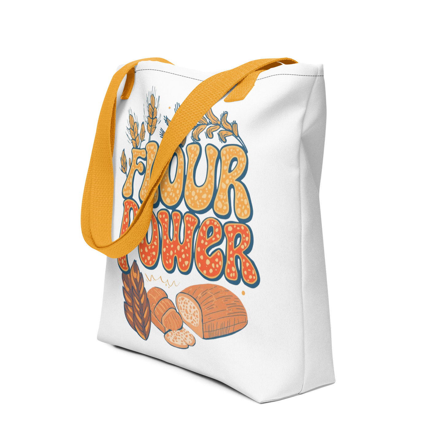 Flour Power | Tote bag Yellow Bags & Accessories > Tote Bags ZomaModa