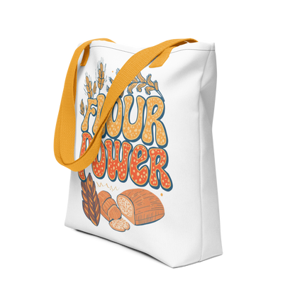 Flour Power | Tote bag Yellow Bags & Accessories > Tote Bags ZomaModa