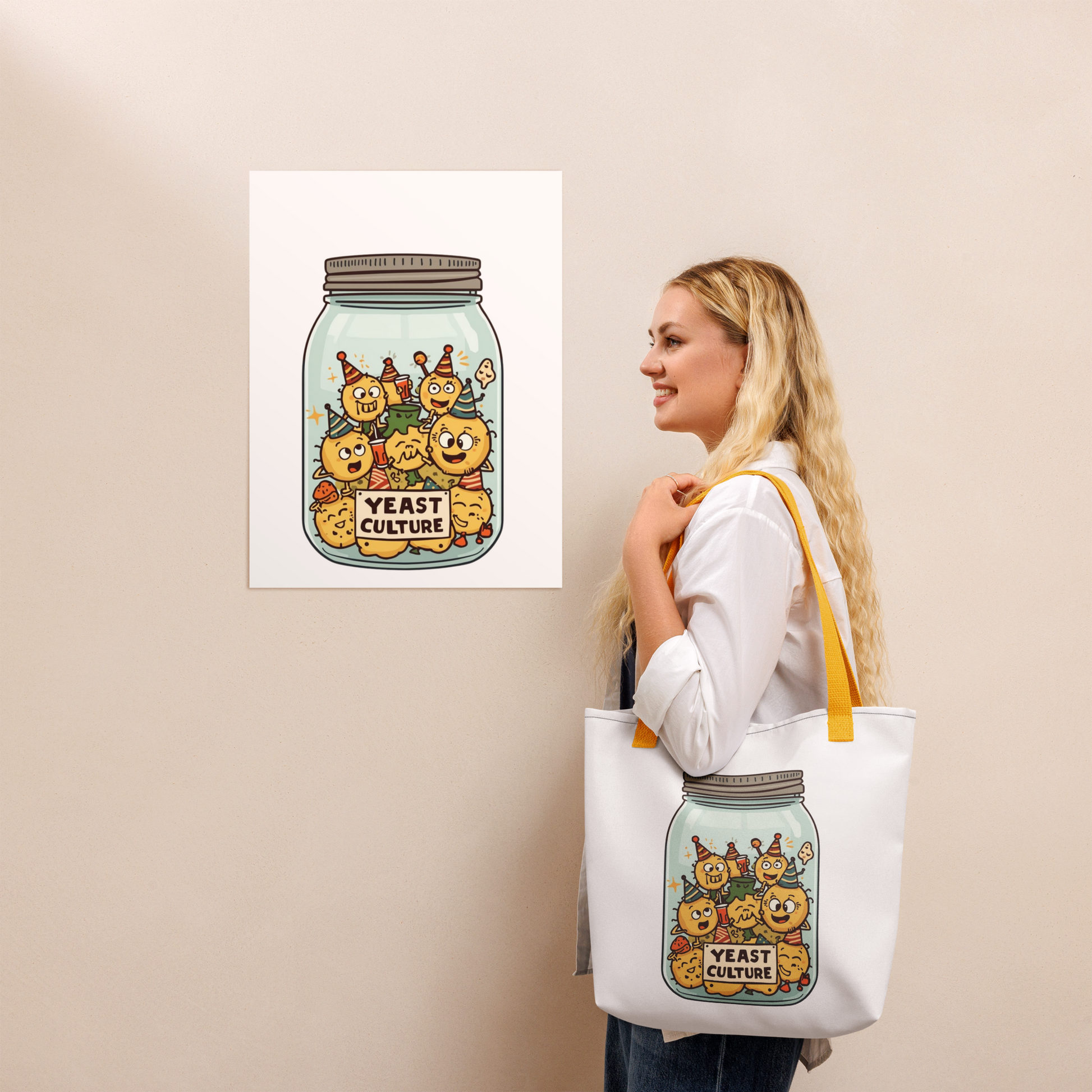Wild Yeast, Wild Life | Tote bag Bags & Accessories > Tote Bags ZomaModa