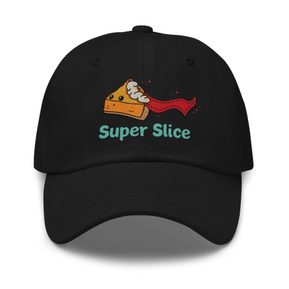 Pie Slice Hero V3 | Dad hat Black Apparel > Hats & Caps ZomaModa