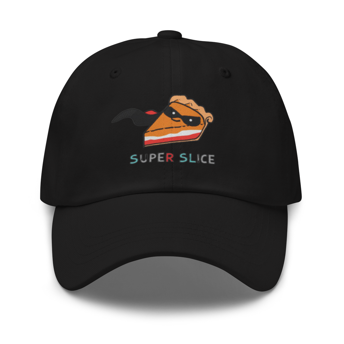 Pie Slice Hero V2 | Dad hat Black Apparel > Hats & Caps ZomaModa