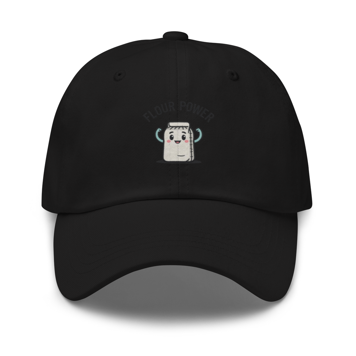 Flour Power V4 | Dad hat Black Apparel > Hats & Caps ZomaModa