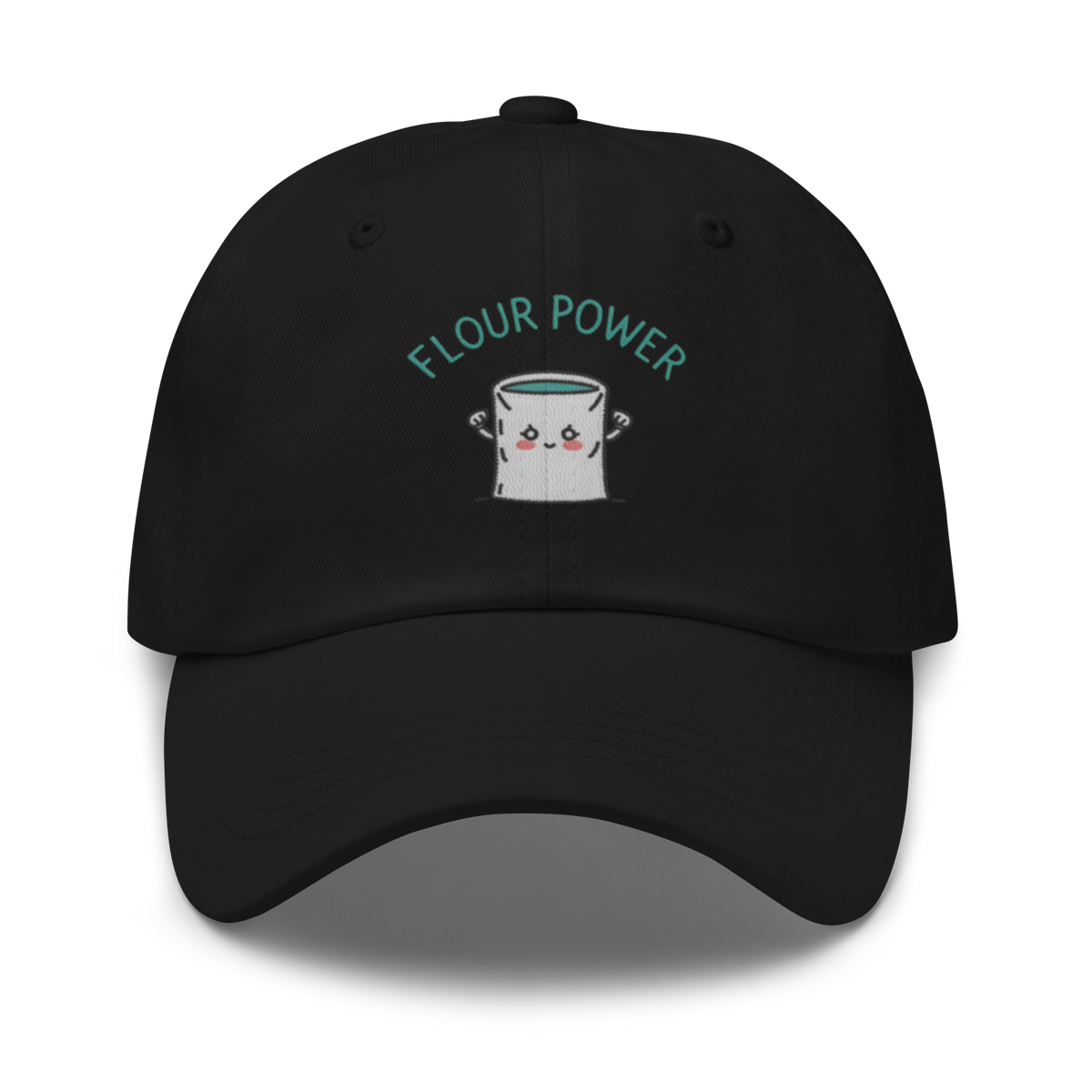 Flour Power V3 | Dad hat Black Apparel > Hats & Caps ZomaModa