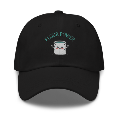 Flour Power V3 | Dad hat Black Apparel > Hats & Caps ZomaModa