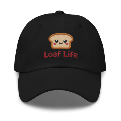 Bread Loaf Smiley V4 | Dad hat Black Apparel > Hats & Caps ZomaModa
