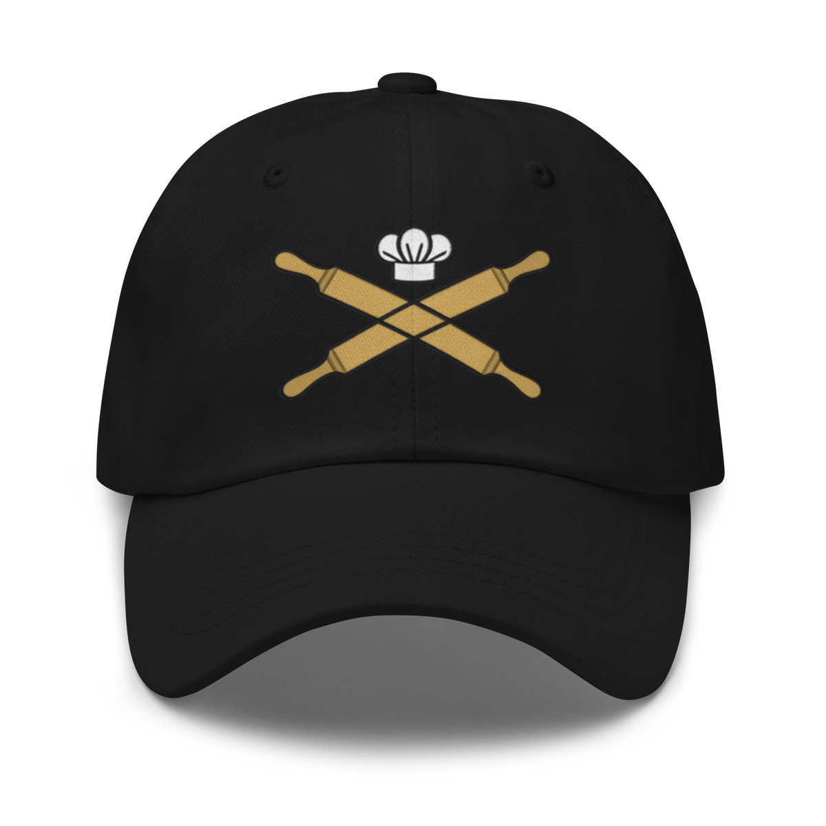 Rolling Pin Crossed V3 | Dad hat Black Apparel > Hats & Caps ZomaModa