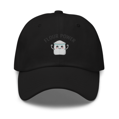 Flour Power V2 | Dad hat Black Apparel > Hats & Caps ZomaModa