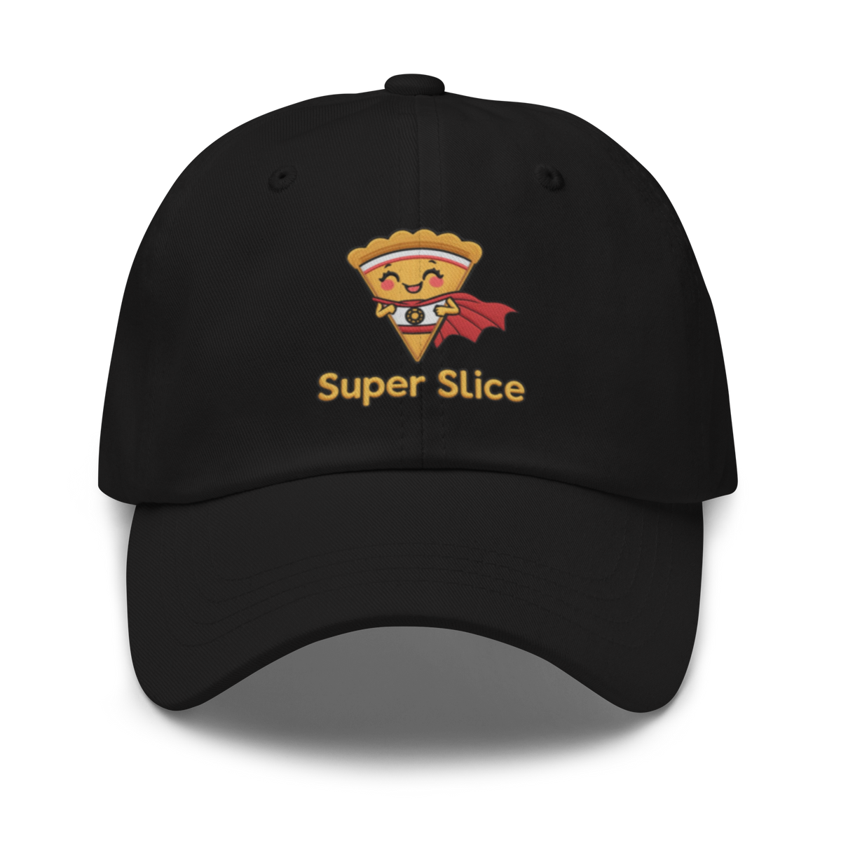 Pie Slice Hero V1 | Dad hat Black Apparel > Hats & Caps ZomaModa