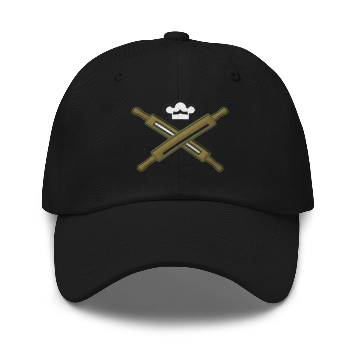 Rolling Pin Crossed V2 | Dad hat Black Apparel > Hats & Caps ZomaModa