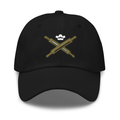 Rolling Pin Crossed V2 | Dad hat Black Apparel > Hats & Caps ZomaModa