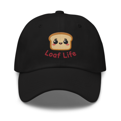 Bread Loaf Smiley V1 | Dad hat Black Apparel > Hats & Caps ZomaModa